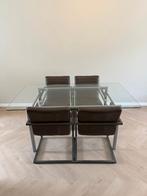 Eettafel inclusief 4 stoelen, Huis en Inrichting, Tafels | Eettafels, Ophalen, Zo goed als nieuw