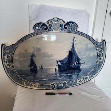 De Porceleyne Fles wandplaat, prachtig! 1898! beschikbaar voor biedingen