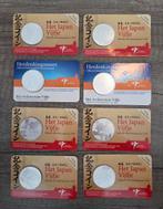 coincard (8stuks) Japan Vijfje en Architectuur Vijfje UNC, Postzegels en Munten, Munten | Nederland, Ophalen of Verzenden, Koningin Beatrix