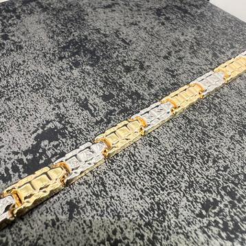 14 karaats gouden armband prachtig schakel beschikbaar voor biedingen