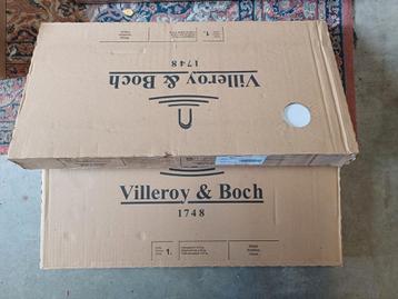 Villeroy Boch 2,16m2 12 wandtegels 30x60 mat wit/lichtgrijs beschikbaar voor biedingen