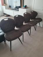 4 Industriële Eetkamerstoelen MXSOFA, Huis en Inrichting, Ophalen, Gebruikt, Metaal, Vier