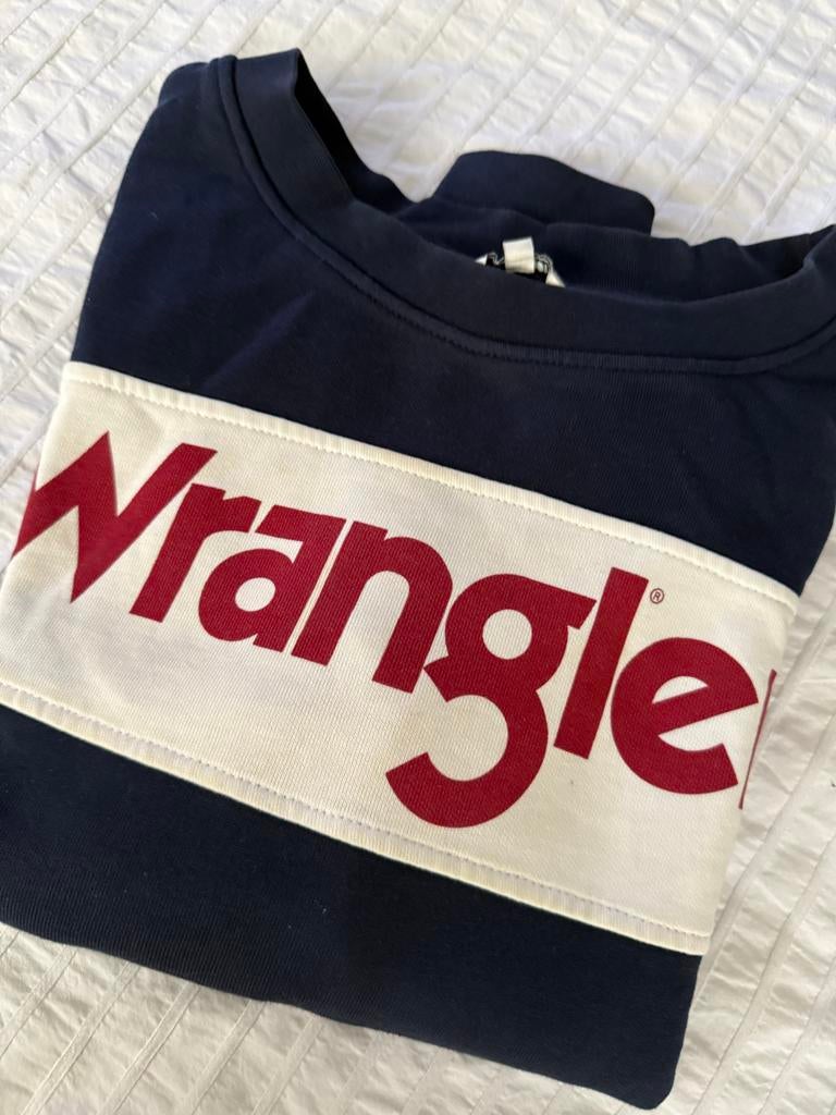 Wrangler shirt - Maat S, Ophalen of Verzenden, Zo goed als nieuw, Blauw