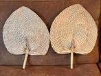 Rotan waaiers uit Indonesië, Huis en Inrichting, Woonaccessoires | Wanddecoraties, Ophalen of Verzenden, Zo goed als nieuw