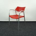 Amat Splash stoel | vergaderstoel | kantinestoel | rood, Gebruikt, Ophalen of Verzenden, Rood, Metaal