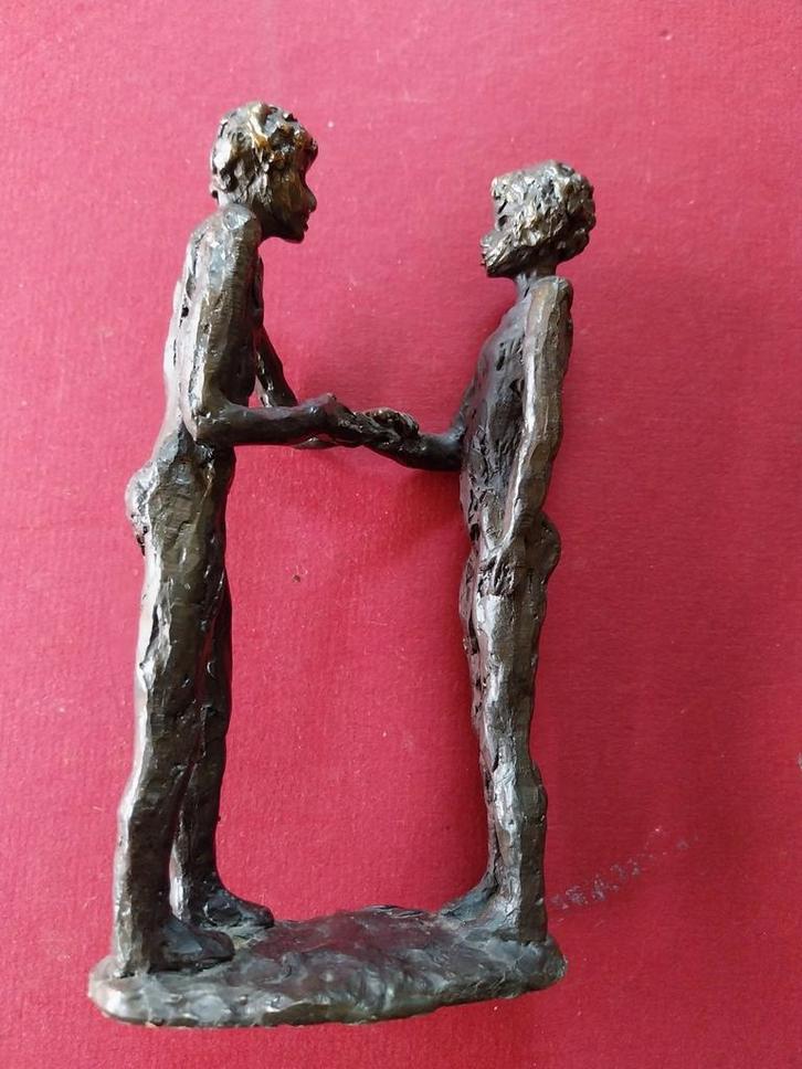 Stel naakten van Astrid Veldhuizen-Koppen 1952, Antiek en Kunst, Antiek | Koper en Brons, Ophalen of Verzenden