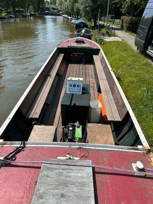 Grote Tuindersvlet, koolschuit, Watersport en Boten, Sloepen, Gebruikt, 30 tot 50 pk, 6 meter of meer, Binnenboordmotor, Benzine