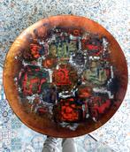 Vintage geemailleerd bord, rood koper, Antiek en Kunst, Ophalen of Verzenden