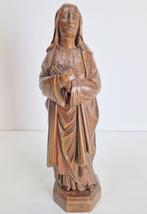 Antiek maria beeld in hout handgemaakt beeldje 1895 Uniek, Antiek en Kunst, Kunst | Beelden en Houtsnijwerken, Ophalen of Verzenden