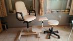 Pedicure stoel met kruk., Huis en Inrichting, Ophalen, Gebruikt, Zwart