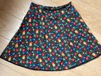 Vrolijke rok van Tantilly - zwart met bloemen - mt. S - zgan, Zwart, Ophalen of Verzenden, Zo goed als nieuw, Maat 36 (S)