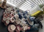 Blauw wit en gekleurd servies Chinees porselein, Antiek en Kunst, Antiek | Servies los, Ophalen of Verzenden