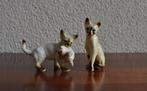 Vintage KLEIN Beeldje Poes Kat Kitten Siamees 6,5 cm, Ophalen of Verzenden