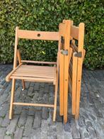 Houten klapstoelen, Ophalen, Gebruikt, Bruin, Vijf, Zes of meer stoelen