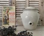 Digoin Sarreguemines grès pot vinaigre olijfolie pot grijs