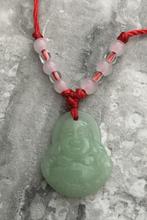 Kettinghanger ''Buddha'' groen Jade handgemaakt 4 CM -NIEUW-, Sieraden, Tassen en Uiterlijk, Kettinghangers, Nieuw, Groen, Ophalen of Verzenden