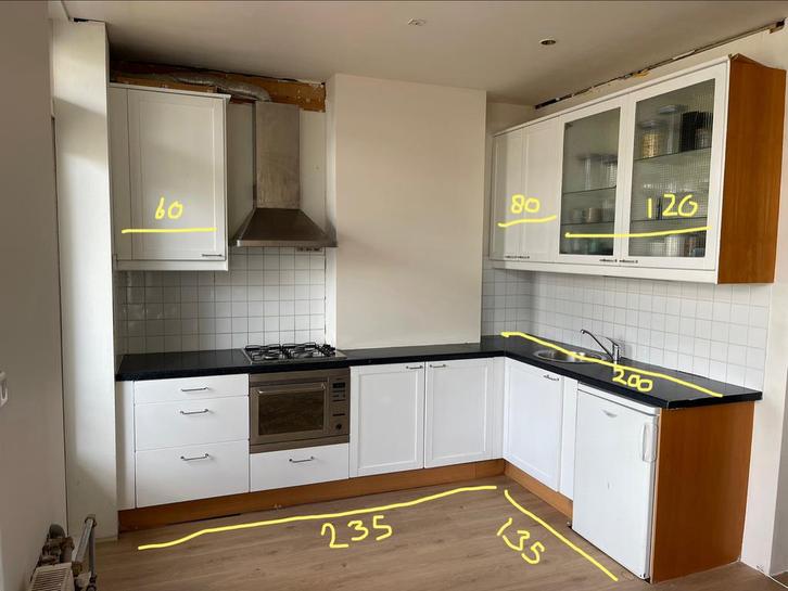 Complete keuken (gebruikt) met inbouwapparatuur - GRATIS, Huis en Inrichting, Keuken | Keukenelementen, Gebruikt, Minder dan 100 cm