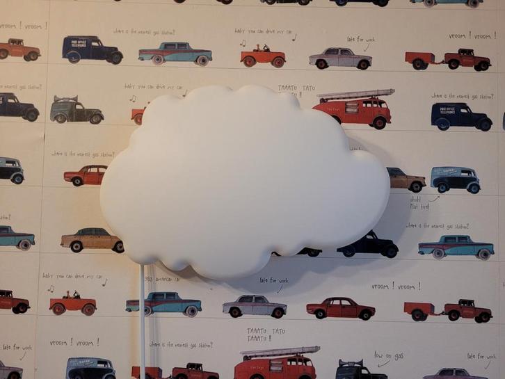 IKEA Witte Wolk Lamp, Huis en Inrichting, Lampen | Wandlampen, Zo goed als nieuw, Kunststof, Ophalen