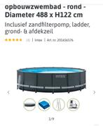 Intex Ultra XTR Zwembad 488x122cm + Zandfilterpomp+stofzuige, Rond, Ophalen, 120 cm of meer, 300 cm of meer