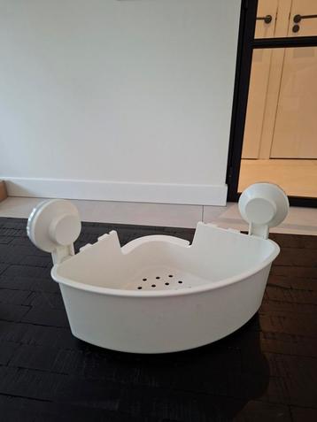 Hoekbakje met zuignappen badkamer TISKEN IKEA  - Nieuwstaat beschikbaar voor biedingen