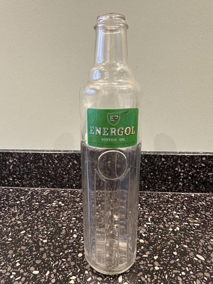 Energol oliefles. Bottle olie fles MOTOR OIL. Grote versie., Verzamelen, Merken en Reclamevoorwerpen, Gebruikt, Overige typen