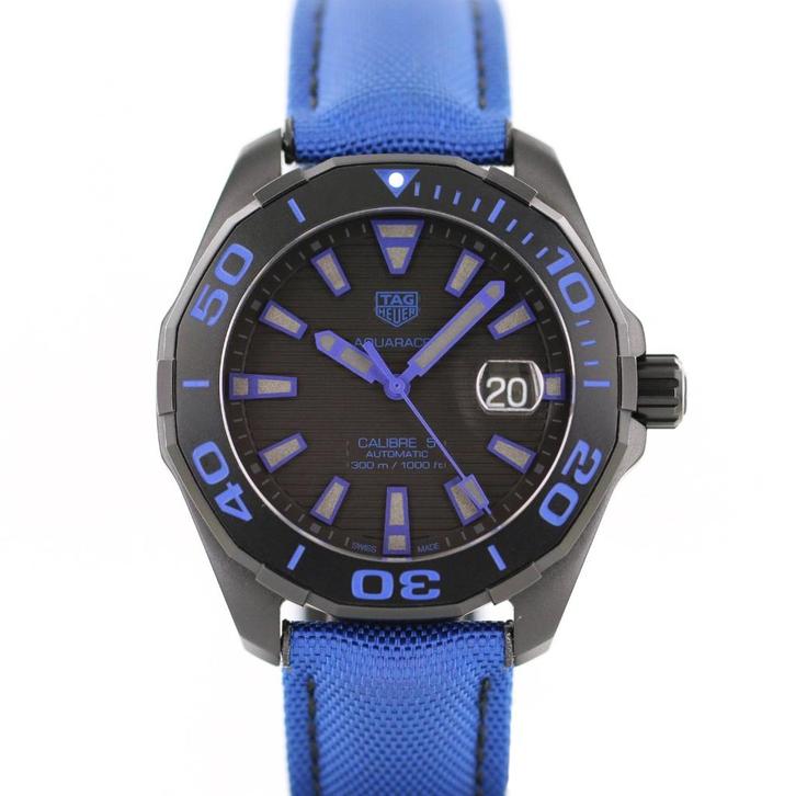 Tag Heuer Aquaracer 300m Titanium 43 (Zeer goed/ 2020), Sieraden, Tassen en Uiterlijk, Horloges | Heren, Zo goed als nieuw, TAG Heuer