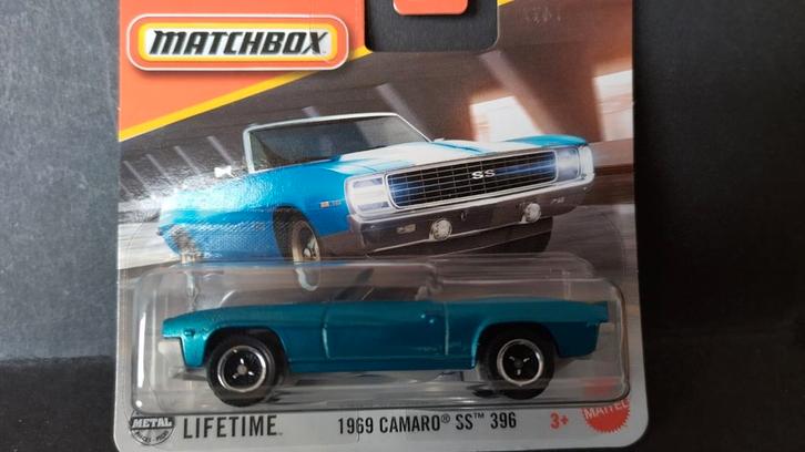 Chevrolet Camaro SS 396 1969 1:64 3inch Matchbox Pol, Hobby en Vrije tijd, Modelauto's | Overige schalen, Nieuw, Auto, Ophalen of Verzenden