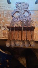 Wajang lepeltjes set zilver voormalig Nederlands Indië, Antiek en Kunst, Ophalen of Verzenden, Zilver