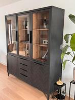 Vitrinekast Buffetkast | 48x190x212 cm | Lamulux | Old Piano, Huis en Inrichting, Kasten | Buffetkasten, Ophalen, Overige materialen