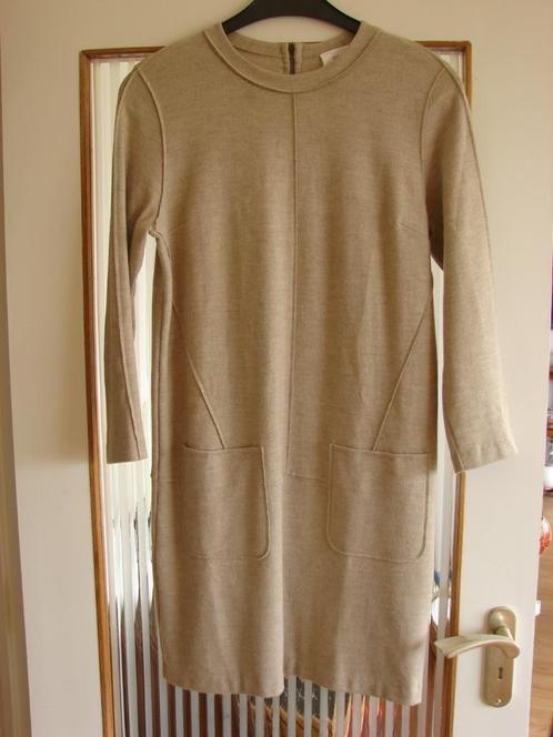 Alchemist jurk mt 40 medium. 51% wol; 49% katoen., Kleding | Dames, Jurken, Zo goed als nieuw, Maat 38/40 (M), Beige, Knielengte