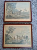 Twee mooie schilderijtjes/tekeningen/etsen? (alleen ophalen), Antiek en Kunst, Ophalen