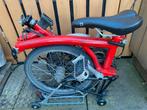 Rode Brompton vouwfiets - 3 versnellingen, Fietsen en Brommers, Fietsen | Vouwfietsen, Gebruikt, Brompton, 16 tot 18 inch, Ophalen of Verzenden