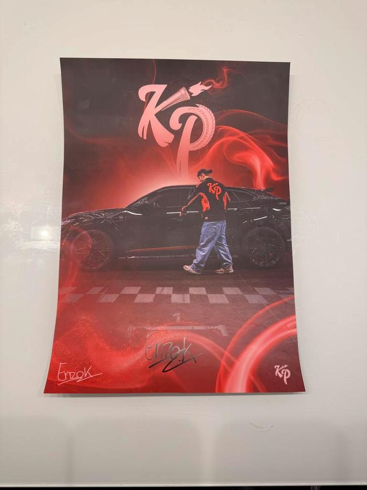 Enzo Knol Poster - Dubbele Handtekening!, Verzamelen, Posters, Zo goed als nieuw, Overige onderwerpen, A1 t/m A3, Rechthoekig Staand