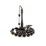 Exclusieve yusuri siyah mercan tesbih in doos 1940, Ophalen of Verzenden, Zo goed als nieuw, Zilver