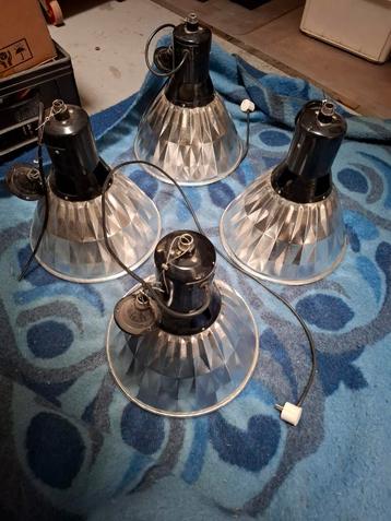 Industriële Aluminium Lampen - Set van 4 beschikbaar voor biedingen
