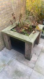 Stevige douglas plantenbak met zwart zweeds rabat, Tuin en Terras, Bloembakken en Plantenbakken, Ophalen, Gebruikt, Vierkant, 60 tot 100 cm