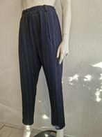 Via Fillungo pantalon. Maat M. Nachtblauw/krijtstreep., Maat 38/40 (M), Blauw, Nijmegen, Verhip-vintage.nl