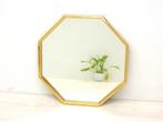 Vintage spiegel hollywood regency goud messing mid century, Huis en Inrichting, Woonaccessoires | Spiegels, Minder dan 50 cm, Gebruikt