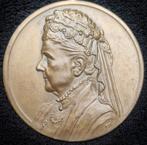 GROTE penning Koningin Moeder Regentes EMMA 1879-1929 gesign, Ophalen of Verzenden, Brons, Nederland