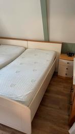 Tweepersoonsbed 180x200 met verstelbare bodem, Wit, Tweepersoons, Ophalen of Verzenden, 180 cm