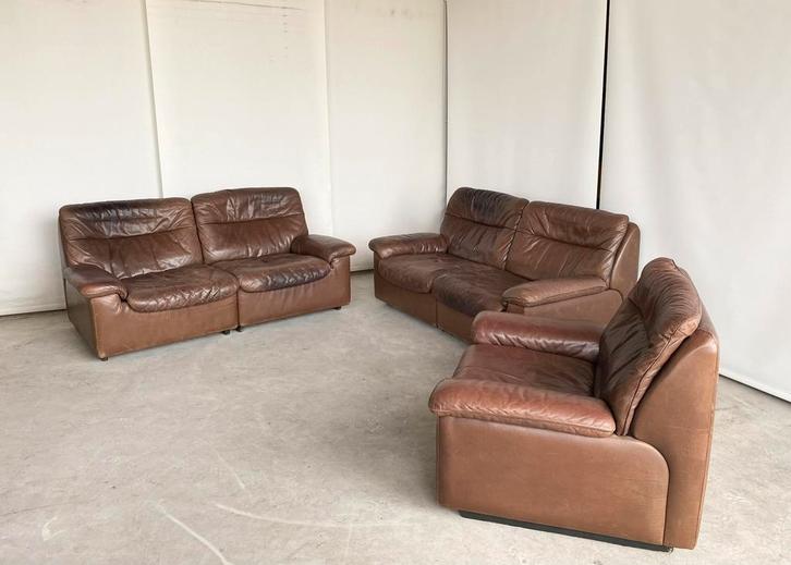 Mid-century sofaset door De Sede, DS-66, Huis en Inrichting, Banken | Complete zithoeken, Zo goed als nieuw, Ophalen of Verzenden