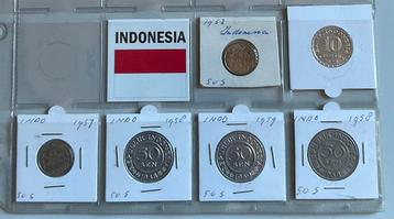 Munten - INDONESIE - 46 Munten totaal. beschikbaar voor biedingen