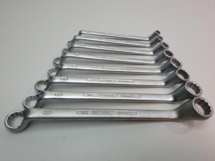 Gedore No. 2 ringsleutel set 8 delig 6 t/m 20-22, Auto diversen, Autogereedschap, Zo goed als nieuw, Ophalen of Verzenden