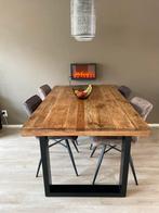 Eettafel + stoelen - 4 Personen + tv meubel, Huis en Inrichting, Tafels | Eettafels, Ophalen, 100 tot 150 cm, Zo goed als nieuw