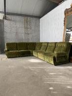 Vintage groen fluwelen modulaire bank, 1970, Antiek en Kunst, Ophalen