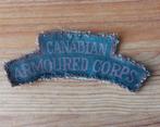 Canadian Armoured Corps mouwembleem, Ophalen of Verzenden, Landmacht, Overige gebieden, Embleem of Badge