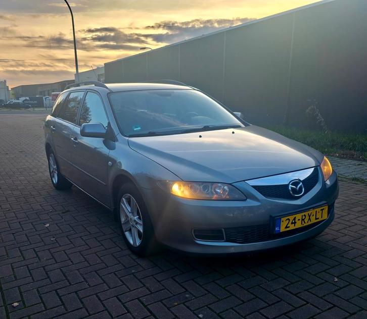 Mazda 6 1.8 Sportbreak 2005 Grijs, Auto's, Mazda, Bedrijf, 6 sportbreak, ABS, Airbags, Airconditioning, Boordcomputer, Centrale vergrendeling