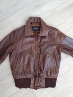 Bruin leren jasje - maat S, Ophalen of Verzenden, Gedragen, Maat 36 (S), Bruin