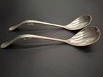 Stel antiek zilver jamlepels met haakje enkelfilet, Ophalen of Verzenden, Zilver