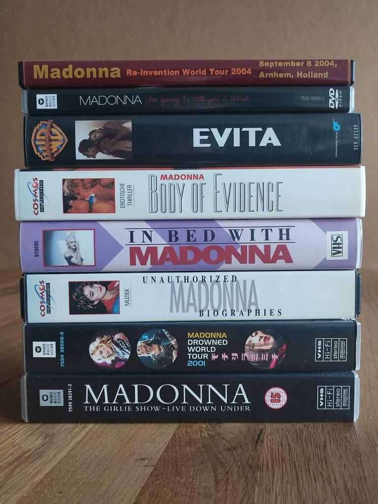 Madonna Video's & DVD's - Collectie, Alle leeftijden, Ophalen of Verzenden, Gebruikt